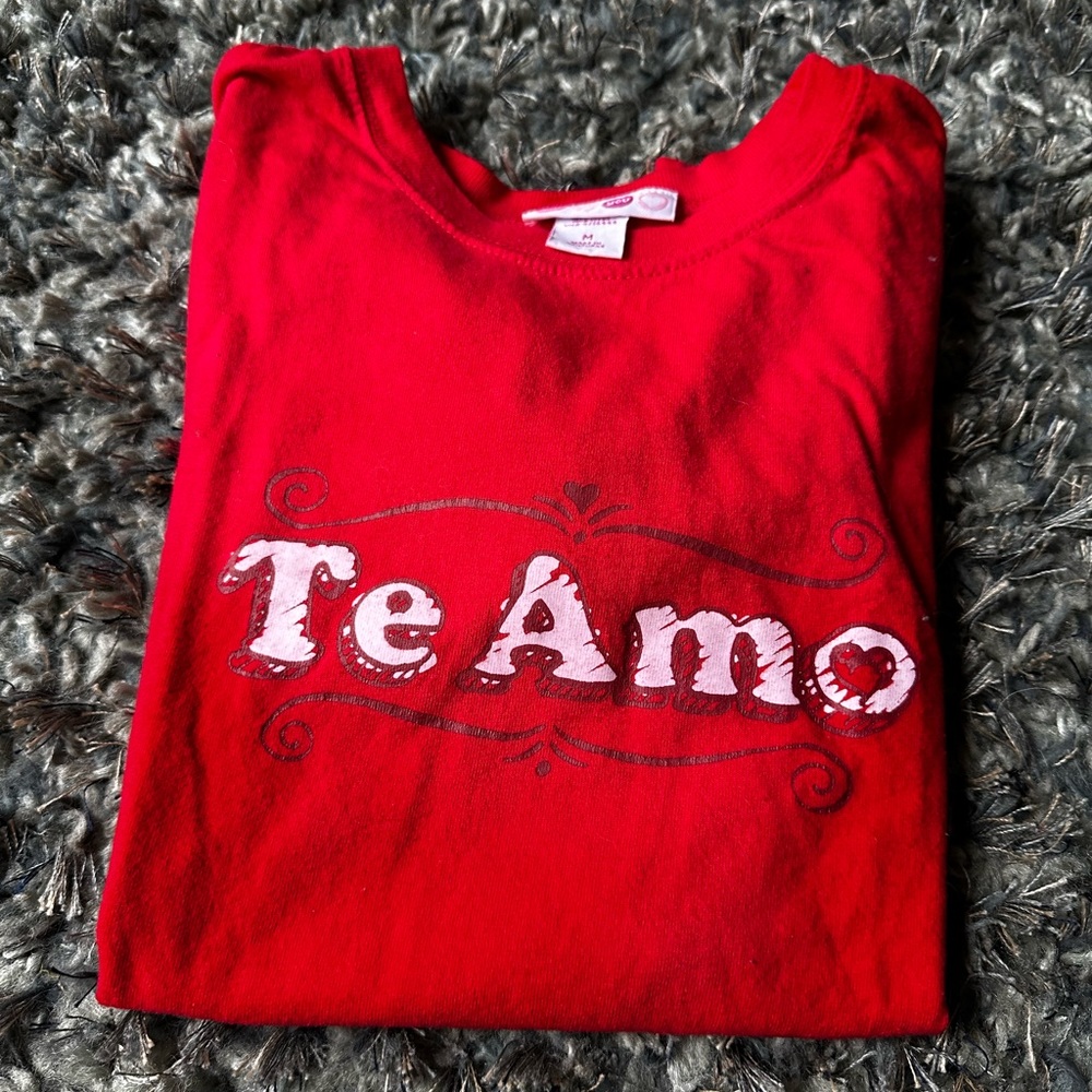 Te Amo T- Shirt Size Medium